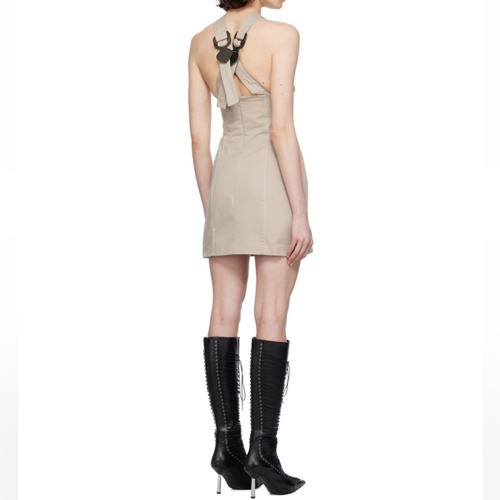 Sinead O’Dwyer SSENSE Taupe Minidress in Size 6 - Picture 3 of 8